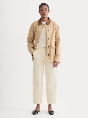 EVERLANE THE UTILITY BARREL PANT in Bone LIKE NEW Size 6